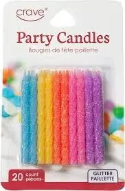 Sourcing Metrics Glitter Candles 20Ct