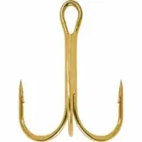 South Bend Size 14 Gold Treble Fishing Hooks