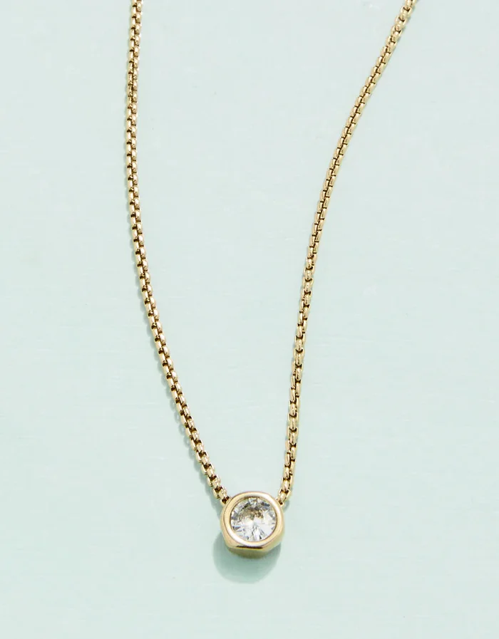 SP LITTLE LIGHTHOUSE NECKLACE 17″ CUBIC ZIRCONIA