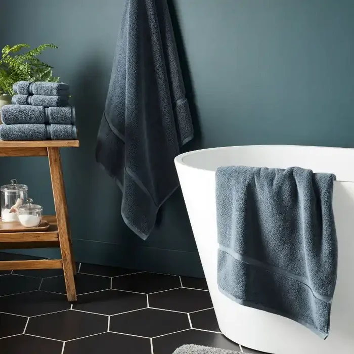 Spa Plush Bath Towel Slate Blue – Threshold™