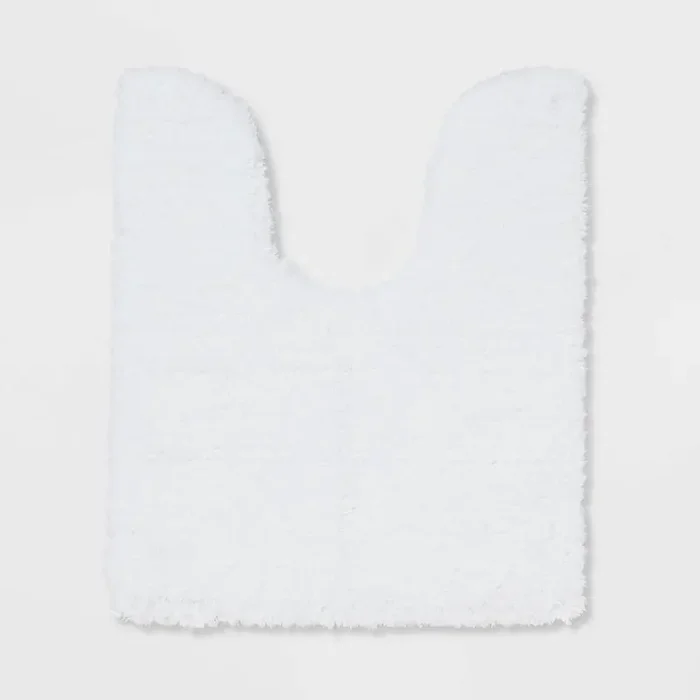 Spa Plush Contour Bath Rug White – Threshold™ Machine Washable, Latex Backed, Tufted Polyester, OEKO-TEX Certified