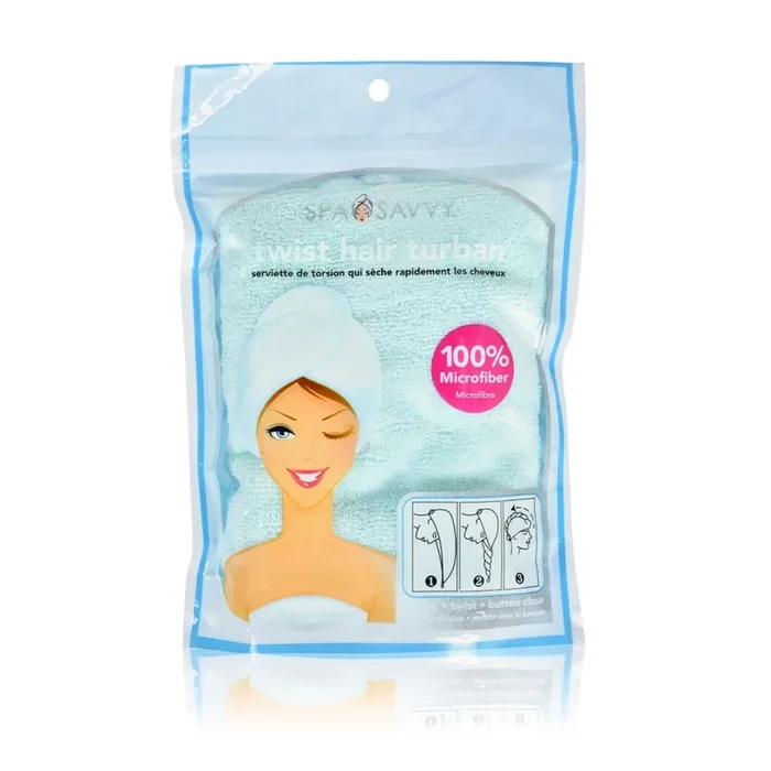 Spa Savvy Microfiber Twist Hair Turban
