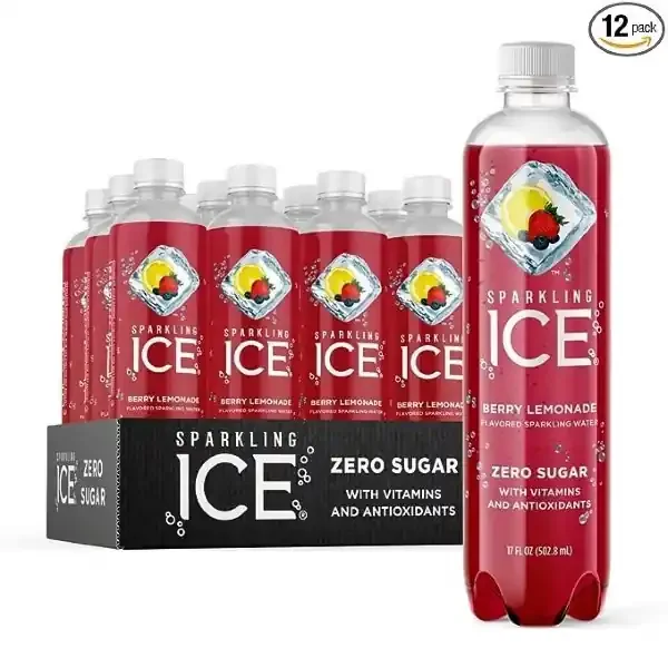 Sparkling Ice, Berry Lemonade Flavored Sparkling Water, Zero Sugar 12 Ct