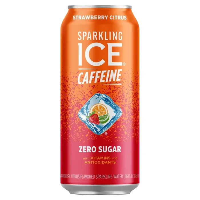 Sparkling Ice +Caffeine Strawberry Citrus 16oz Can