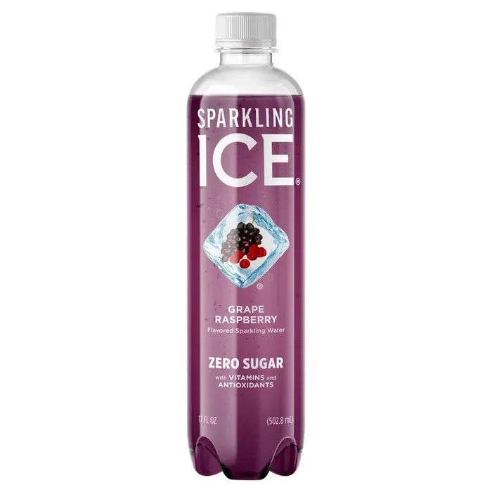 Sparkling ICE Grape Raspberry, 17 Fl Oz Bottle