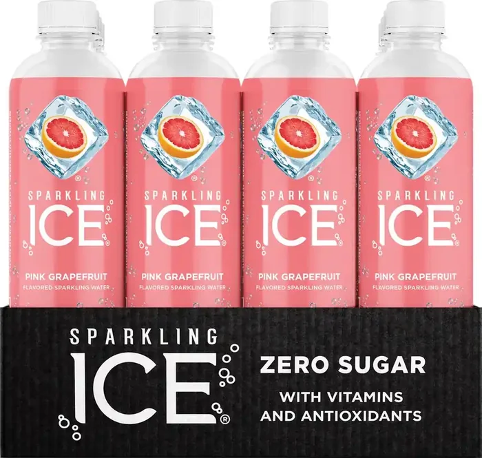 Sparkling ICE Pink Grapefruit, 17 Fl Oz Bottle (Pack of 12)