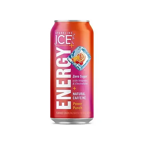 Sparkling Ice Plus Energy Power Punch Sparkling Water- 16 fl oz