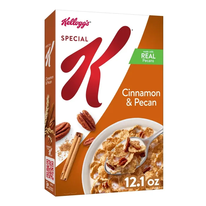 Special K Kellogg‘s Special K Breakfast Cereal, 11 Vitamins and Minerals, Made with Real Pecans, Cinnamon and Pecan, 12.1oz Box (1 Box)