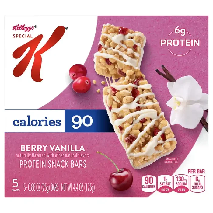 Special K Kellogg‘s Special K Protein Snack Bars, Berry Vanilla, 4.4 oz, 5 Count