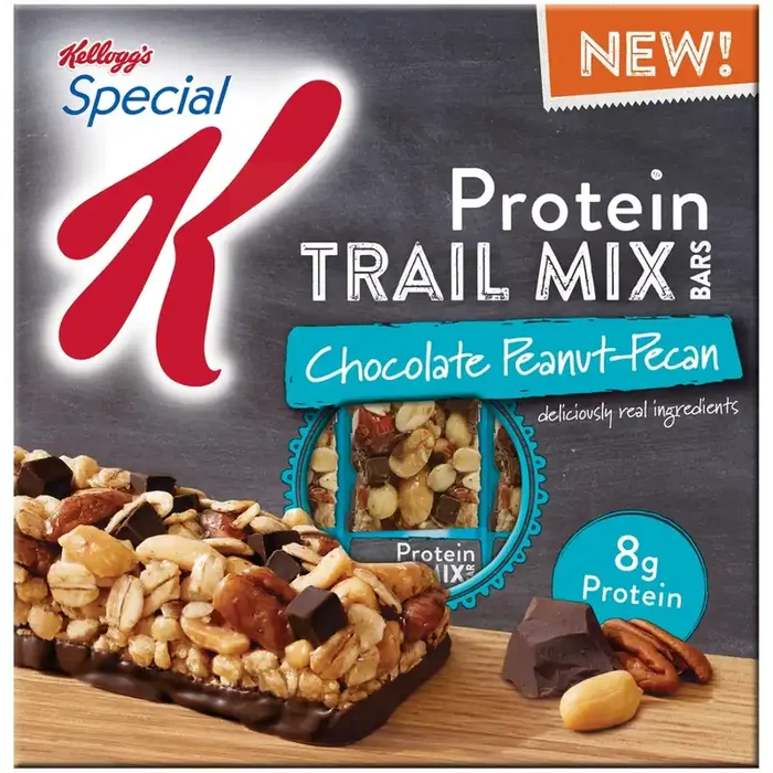 Special K Protein Chocolate Peanut-Pecan Trail Mix Bars
