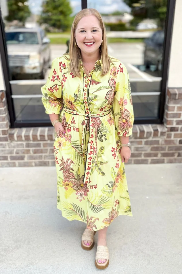 SPECKLED GARDEN REMI DRESS