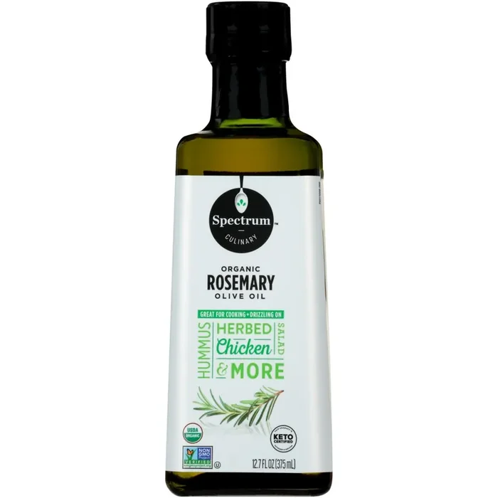 Spectrum Culinary Organic Rosemary Olive Oil 12.7 fl. oz. Bottle