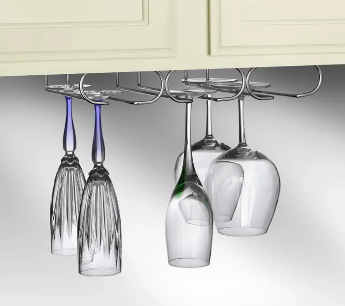 Spectrum Under Cabinet Triple Stemware Holder – Chrome