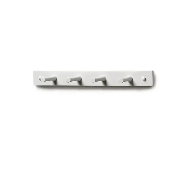 Spectrum Wall-Mounted 4-Hook Rack – White