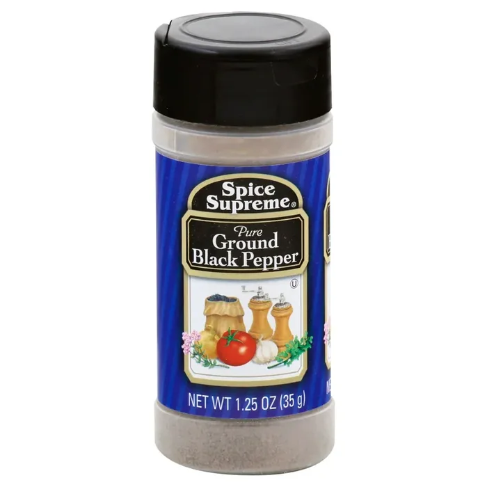 Spice Supreme Black Pepper, Pure Ground