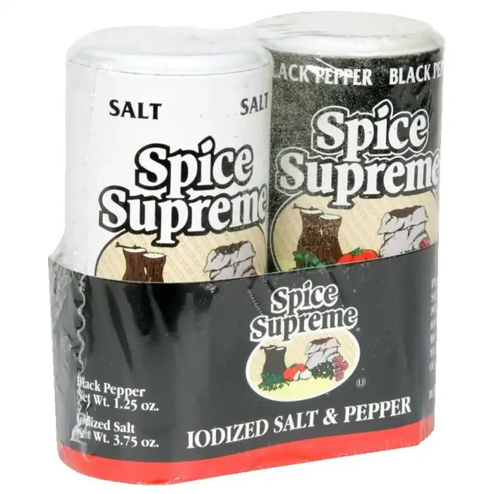 Spice Supreme Iodized Salt & Pepper
