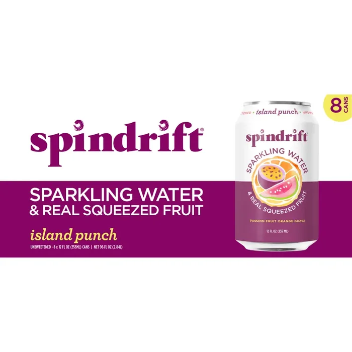 Spindrift 12 oz. Island Punch Sparkling Water 8pk – 8 ct