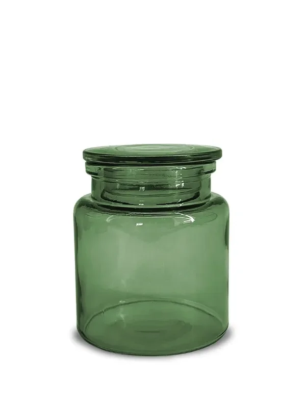 Splash Home Ponta Glass Jar – Green