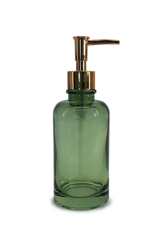 Splash Home Ponta Glass Soap Dispenser- Green