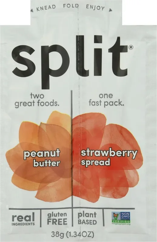 Split Peanut Butter/Strawberry Spread 1.34 oz