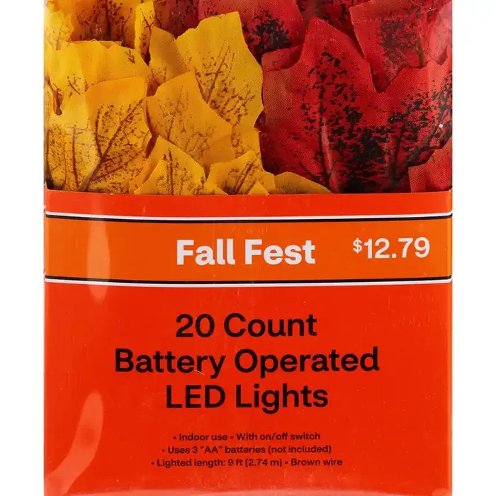 Spooky Village Led Garland Lights, 9 Ft