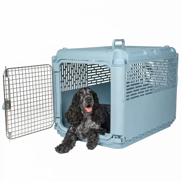 Sport Pet 30in Collapsible Kennel for Dogs and Cats – Blue