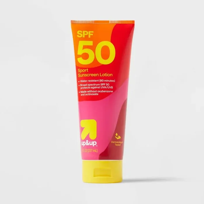 Sport Sunscreen Lotion – SPF 50 – 8oz – up&up™