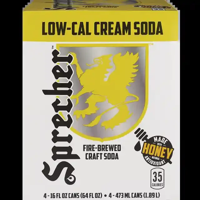 Sprecher Lo Cal Cream Soda 4Pk