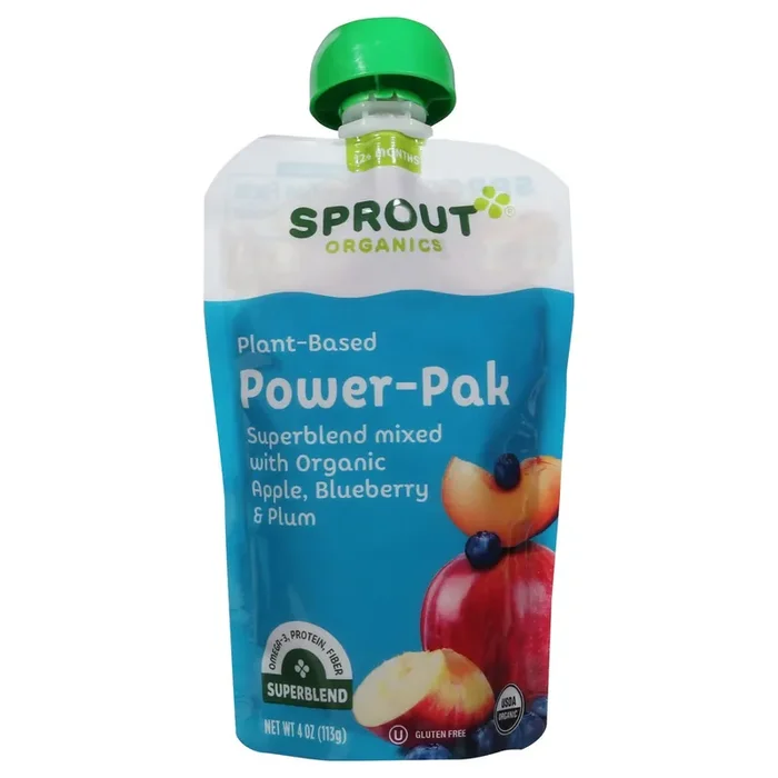 Sprout Organics 12+ Months Plant-Based Power-Pak Cheer Pack 4 oz