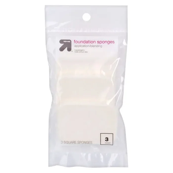 Square Foundation Sponge – 3ct – up&up™
