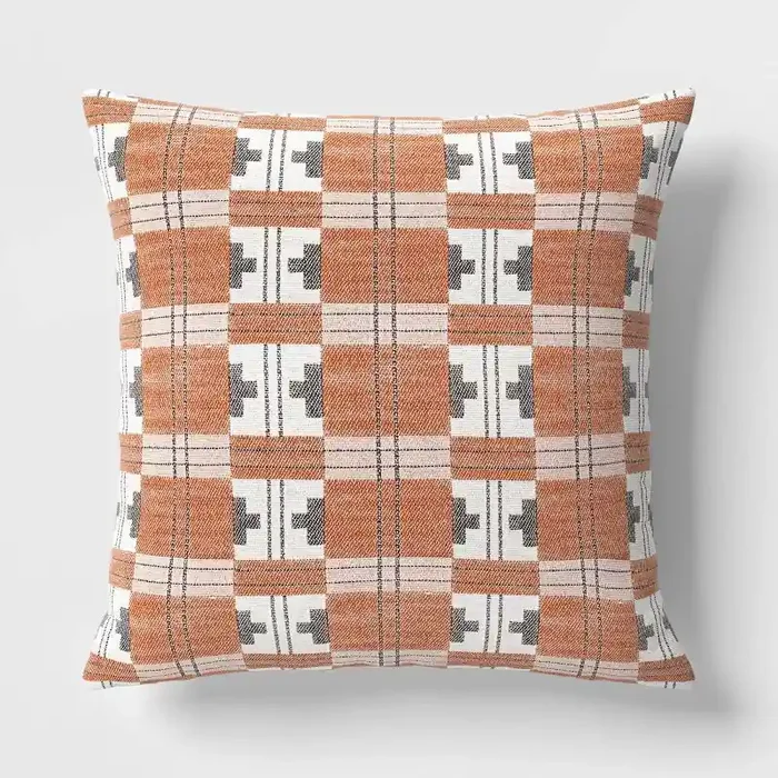 Square Heritage Geo Pillow – Threshold™