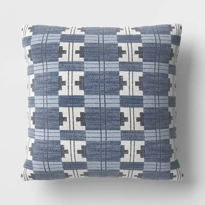 Square Heritage Geometric Polyester Throw Pillow – Threshold™