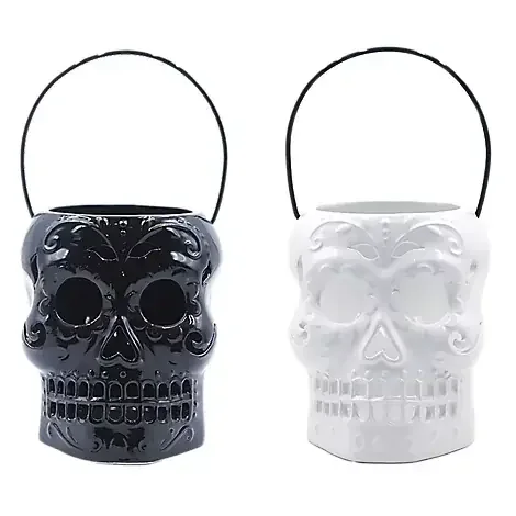 Ssel 7in Sugar Skull Lantern – EA