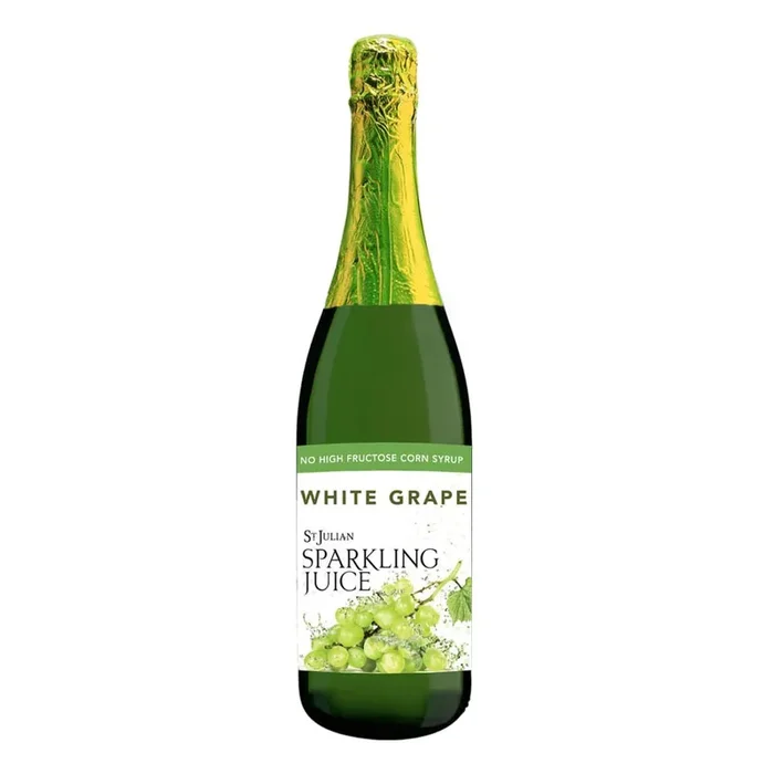 St. Julian Alcohol Free Sparkling White Grape Juice – 750 ml