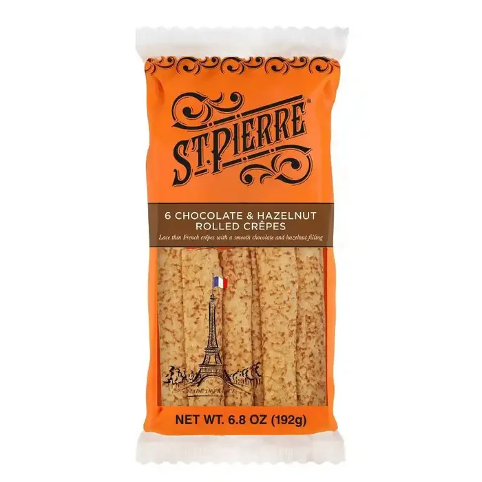 St Pierre Chocolate & Hazelnut Crepe 6 Ct