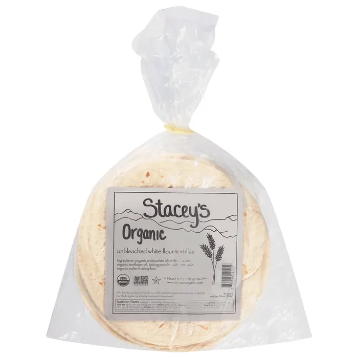 Stacey‘s White Flour Unbleached Organic Tortillas 10 ea