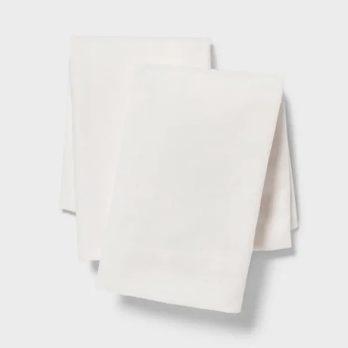 Standard Microfiber Pillow Cases Ivory – Room Essentials™ 2-Pack, Polyester, 170 Thread Count, OEKO-TEX Certified