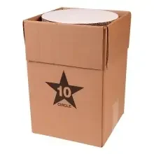 Star Pizza Box Cake Circles