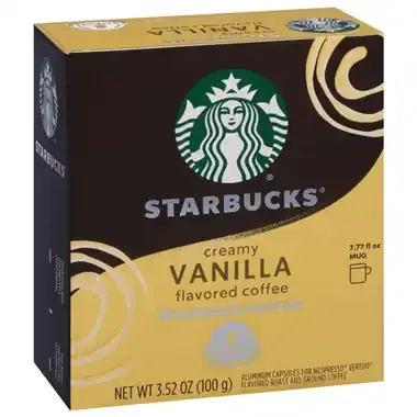 Starbucks Coffee, Creamy Vanilla, Aluminum Capsules – 8 ct