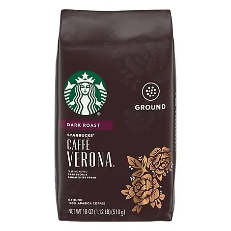 Starbucks Coffee Ground Dark Roast Caffe Verona – 18 oz