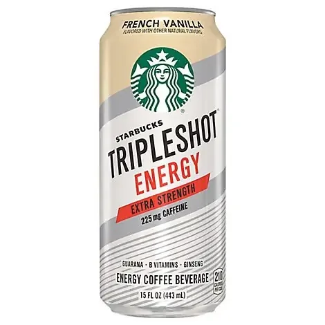 Starbucks Tripleshot Energy Coffee Beverage Extra Strength French Vanilla – 15 Fl. Oz.