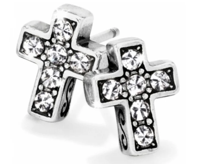 Starry Night Cross Mini Post Earrings – Brighton