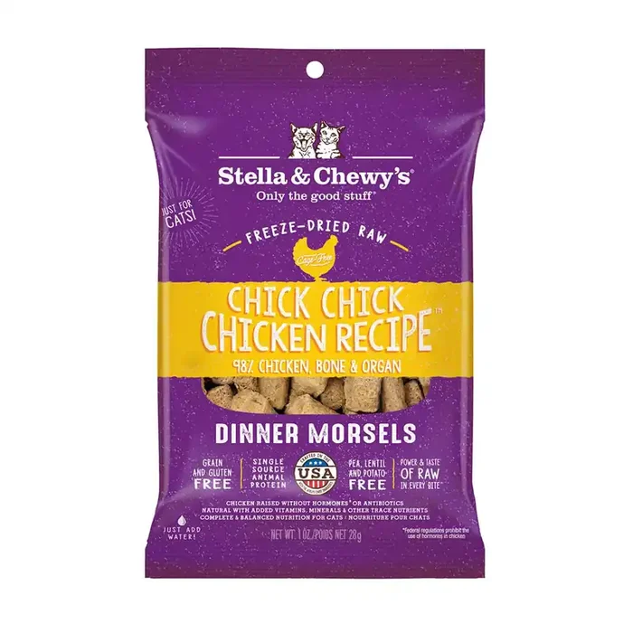 Stella & Chewy‘s Freeze Dried Dinner Morsels Chick Chick Chicken Recipe Cat Food