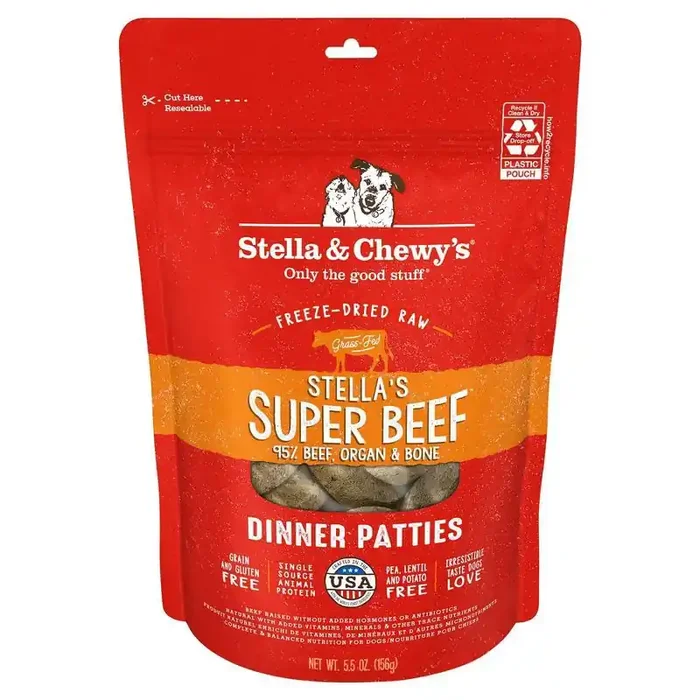 Stella & Chewy‘s Stella‘s Super Beef Flavor Patties Dry Dog Food – 5.5oz