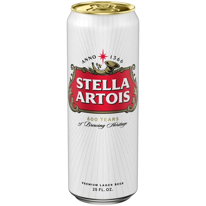 Stella Artois Premium Lager Beer, 25 fl oz Aluminum Can, 5% ABV