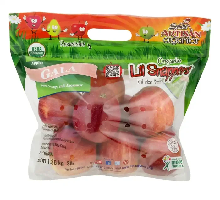 Stemilt Artisan Organics Lil Snappers Kids Size Gala Apples