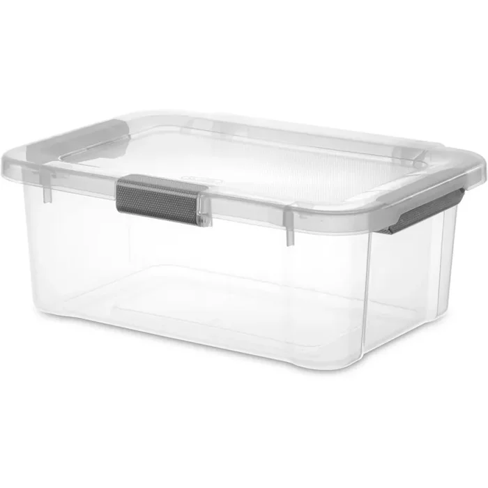 Sterilite 20qt Hinged Lid Latch Box