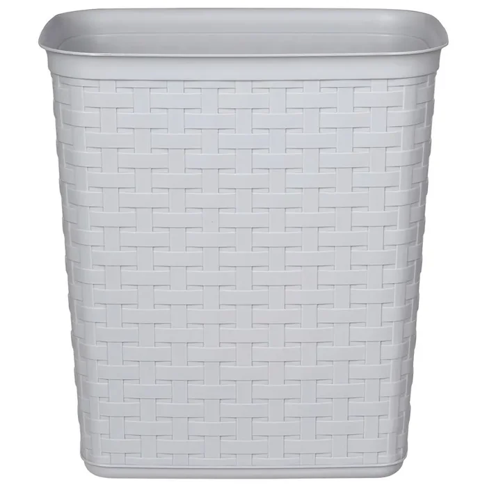 Sterilite 3.4 Gallon Cement Weave Wastebasket 1 ea