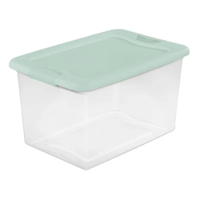 STERILITE 64 QT LATCH BOX-MINDFUL MINT