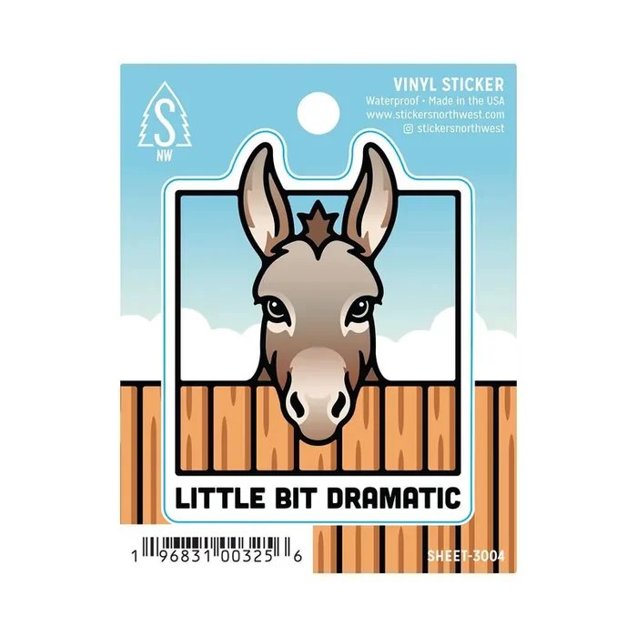 Stickers Northwest Drama Donkey Vinyl Sticker